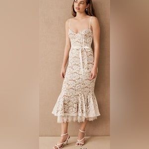 V. Chapman Naomi Midi Dress, White